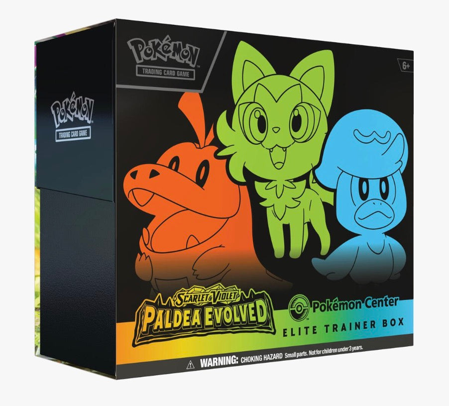 Pokemon Paldea Evolved Pokemon Center Elite Trainer Box (Exclusive) - SV02: Paldea Evolved (PAL)