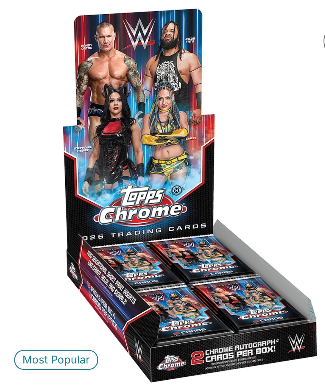 2026 Topps Chrome WWE Factory Sealed Hobby Box