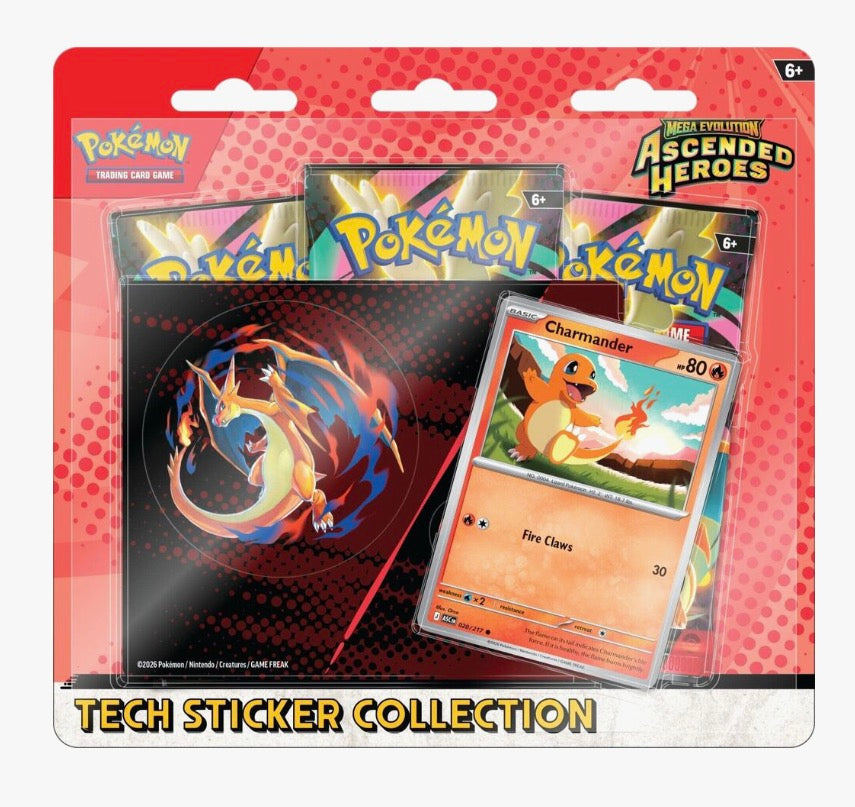 Pokemon Mega Evolution: Ascended Heroes Tech Sticker Collection - Charmander - ME: Ascended Heroes (ASC)