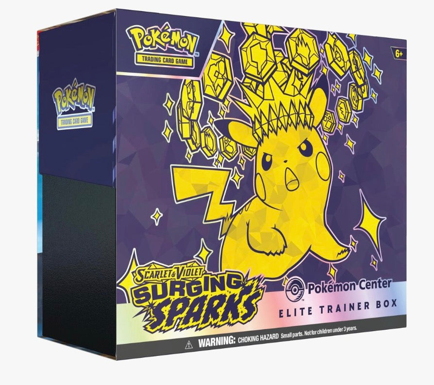Pokemon Surging Sparks Pokemon Center Elite Trainer Box (Exclusive) - SV08: Surging Sparks (SSP)