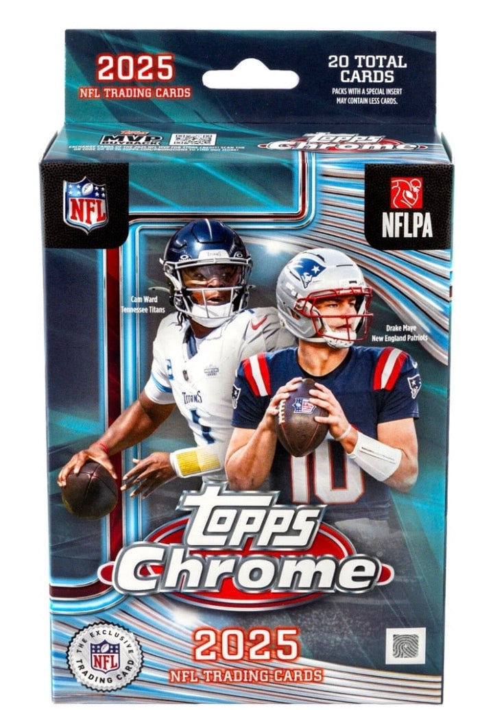 2025 Topps Chrome NFL Hanger Box