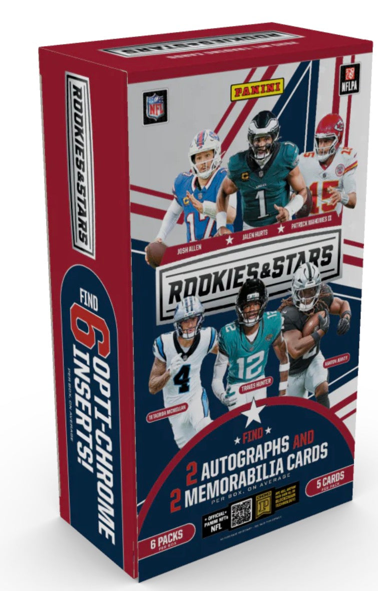 25 PANINI ROOKIES & STARS FOOTBALL HOBBY