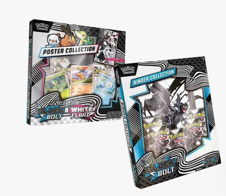 Pokemon Black Bolt Binder & Unova Poster Collection (Sam's Club) - SV: Black Bolt (BLK)