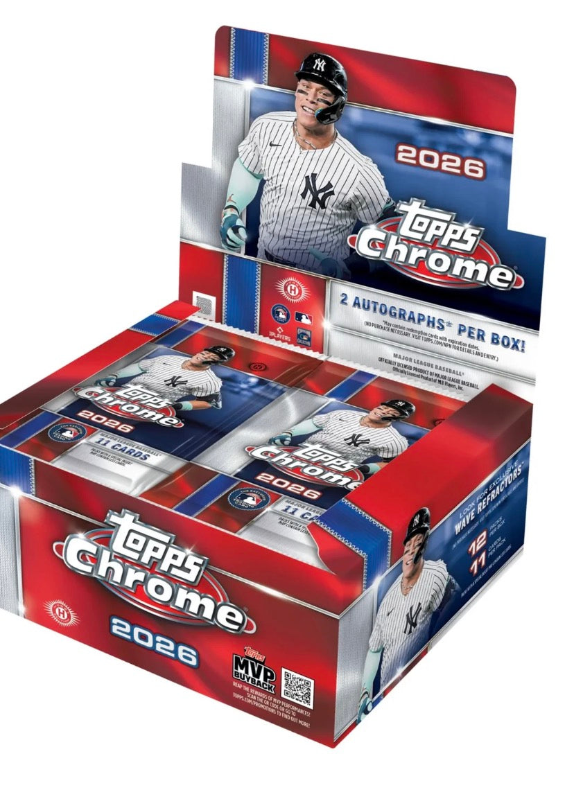 2026 Topps Chrome MLB Jumbo Hobby Box