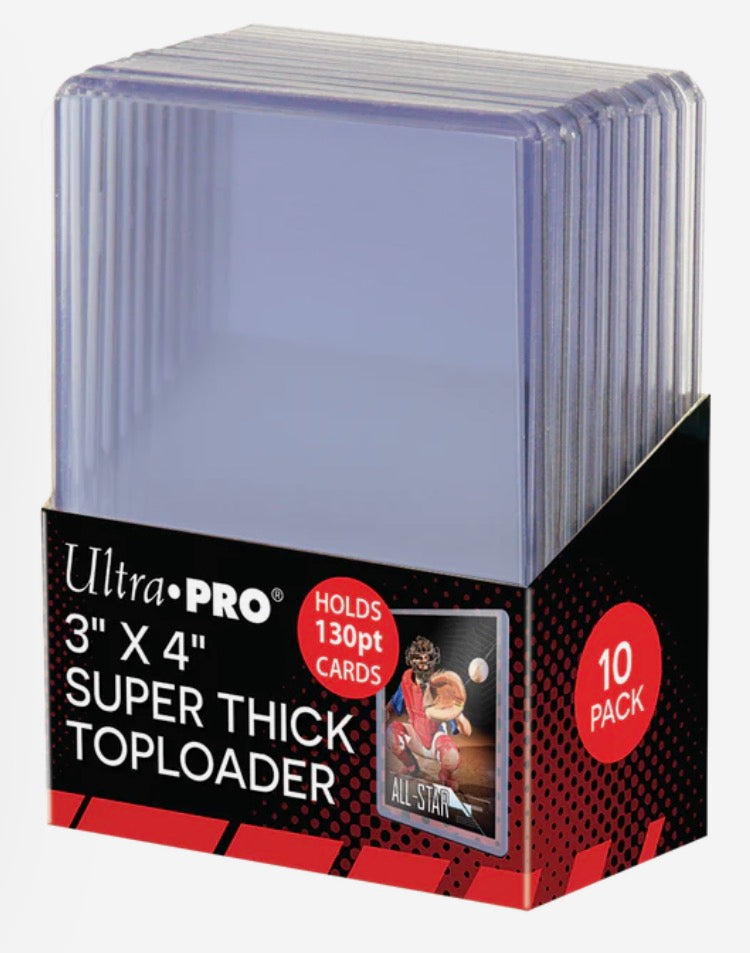Ultra Pro 3" x 4" Super Thick 130PT TOPLOADER® Sleeves (10ct)