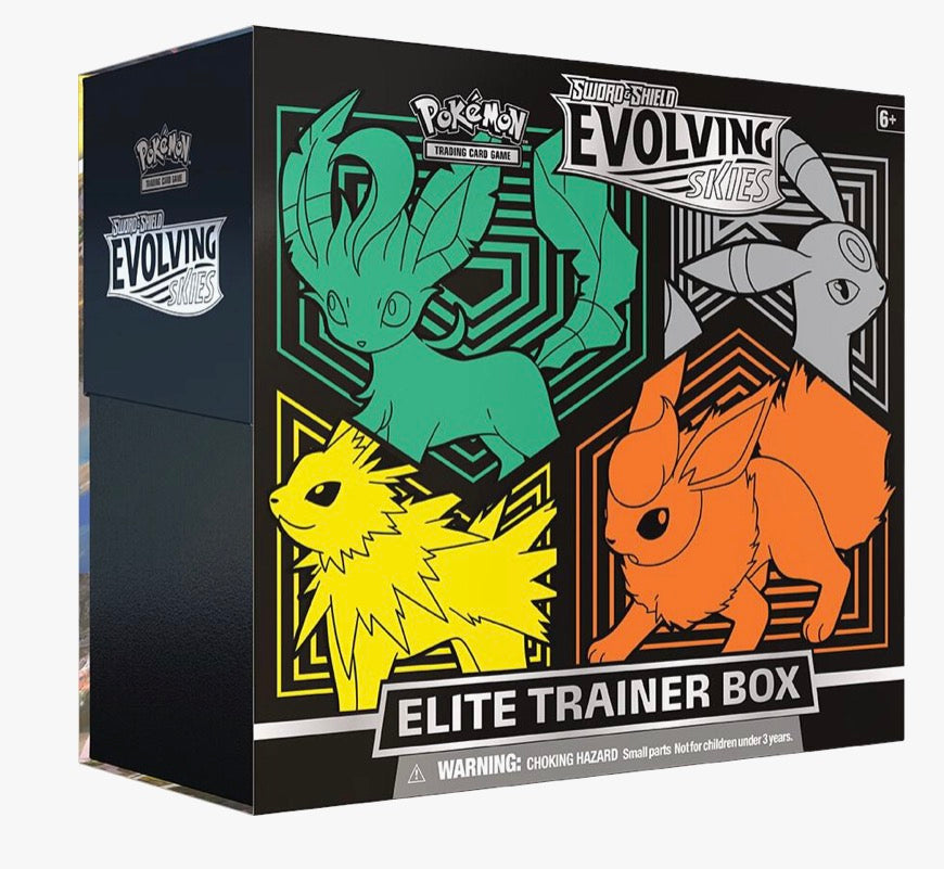 Pokemon Evolving Skies Elite Trainer Box [Flareon/Jolteon/Umbreon/Leafeon] - SWSH07: Evolving Skies (SWSH07)