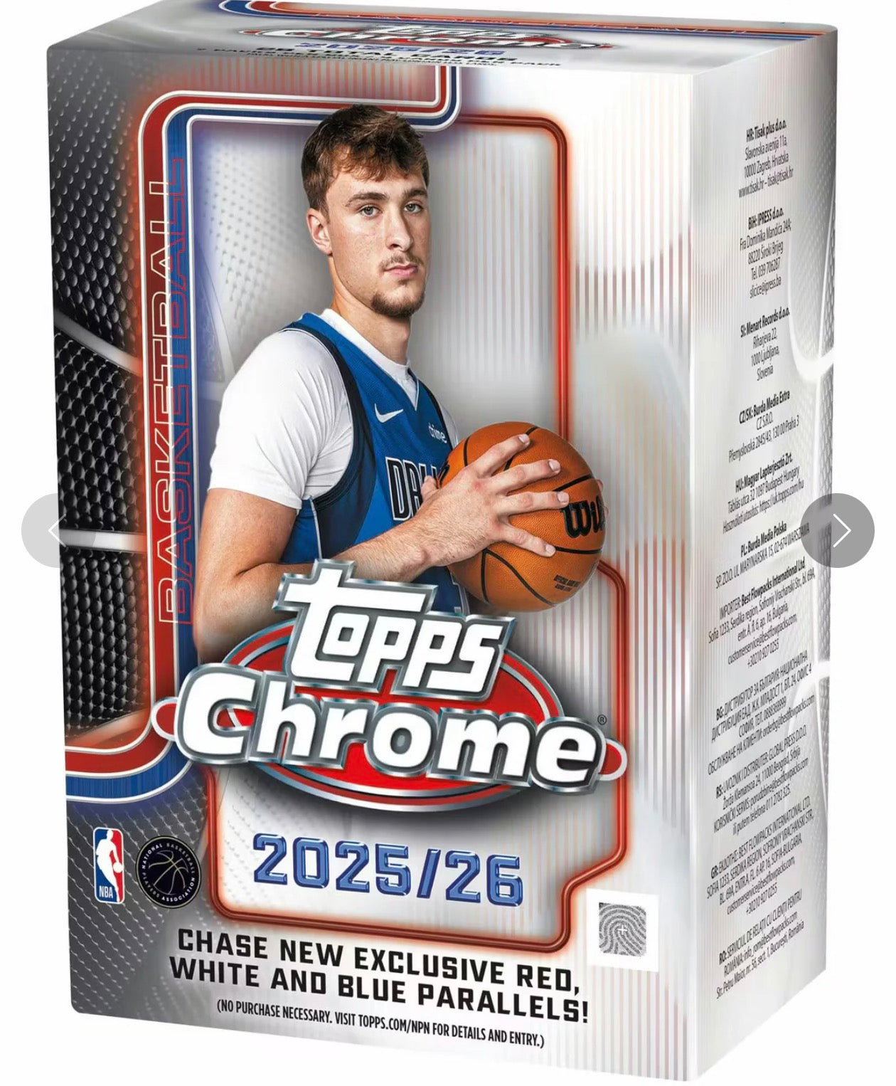 25 TOPPS CHROME BASKETBALL BLASTER