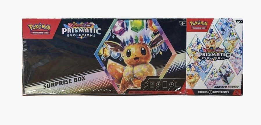Pokemon Prismatic Evolutions Booster Bundle + Surprise Box Bundle (Sam's Club) - SV: Prismatic Evolutions (PRE)
