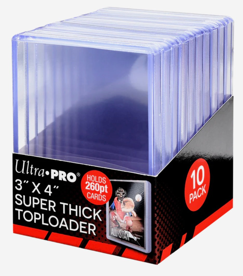 Ultra Pro 3" x 4" Clear Super Thick 260PT TOPLOADER® Sleeves (10ct)