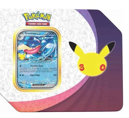 Pokemon 30th Celebration ex Tin [Misc] (Retail Version) - ME: 30th Celebration (30C)