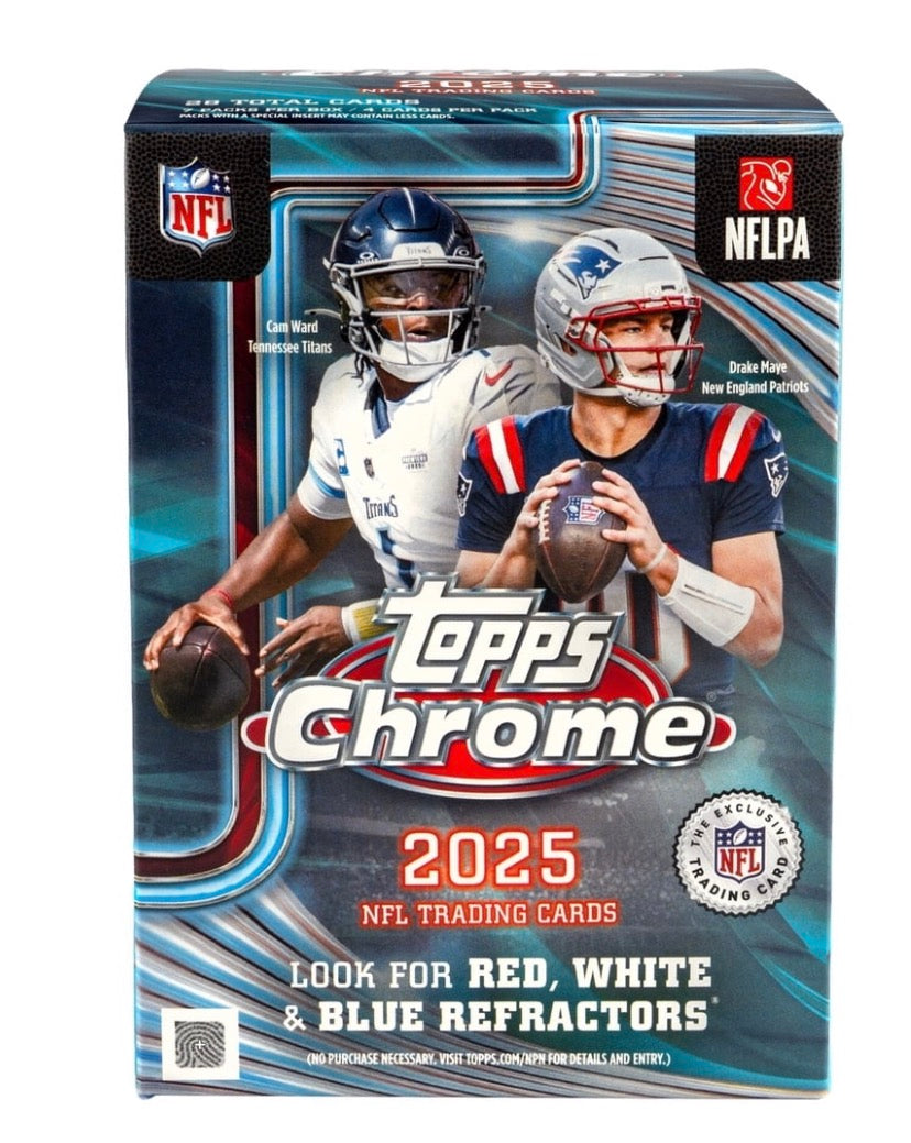 2025 Topps Chrome Football - Factory Sealed - Value Box