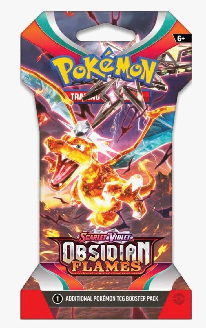 Pokemon Obsidian Flames Sleeved Booster Pack - SV03: Obsidian Flames (OBF)