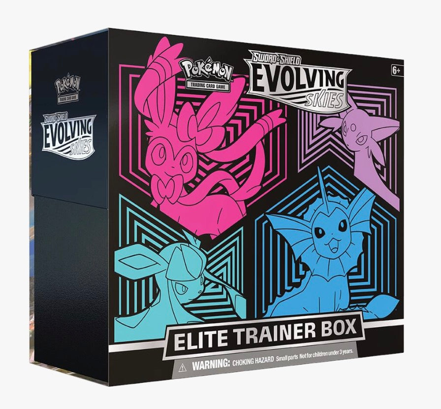 Pokemon Evolving Skies Elite Trainer Box [Glaceon/Vaporeon/Sylveon/Espeon]