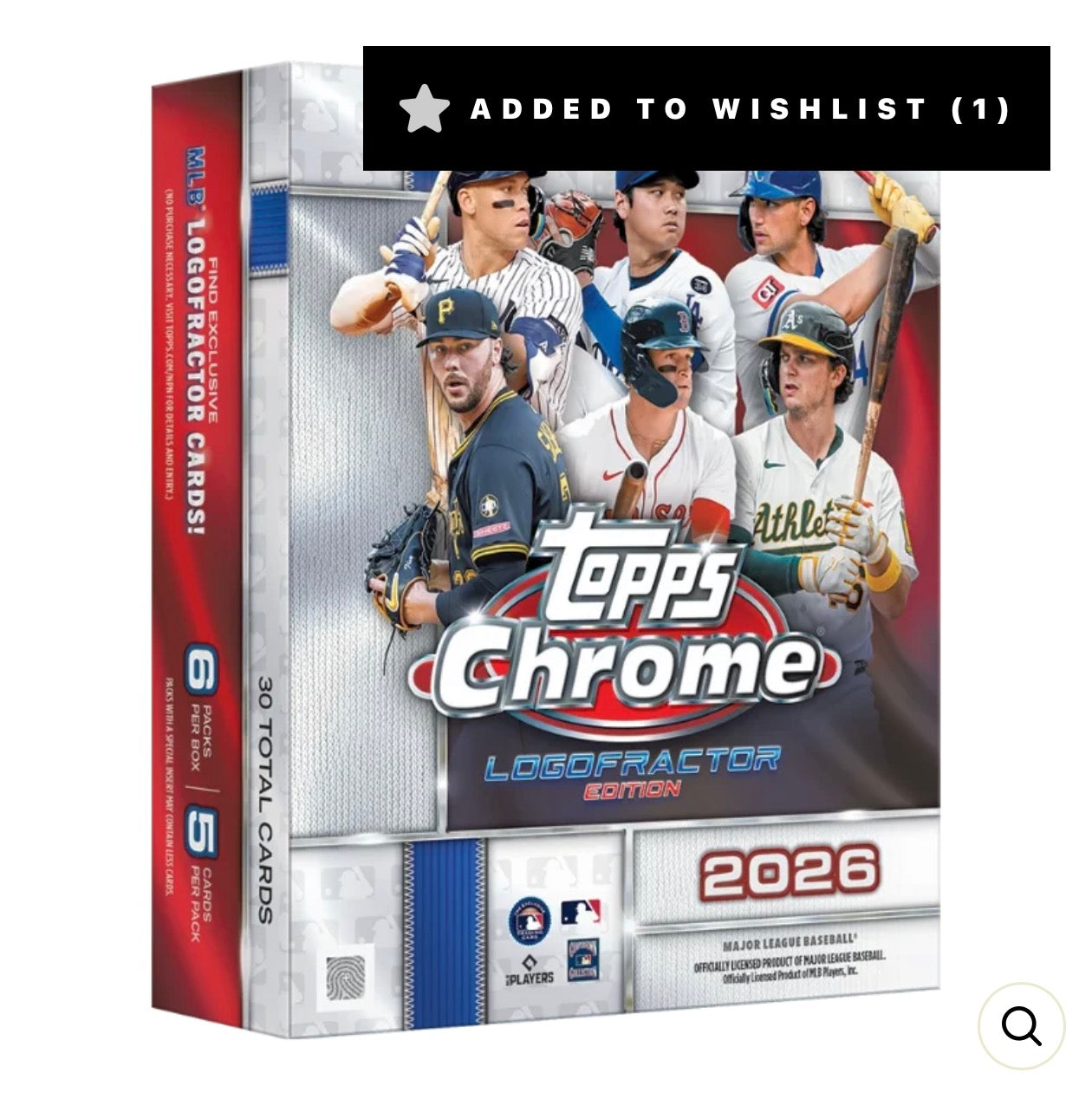 2026 TOPPS CHROME LOGOFRACTOR BASEBALL BOX