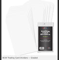 BCW CARD DIVIDERS GRADED(10 CT)