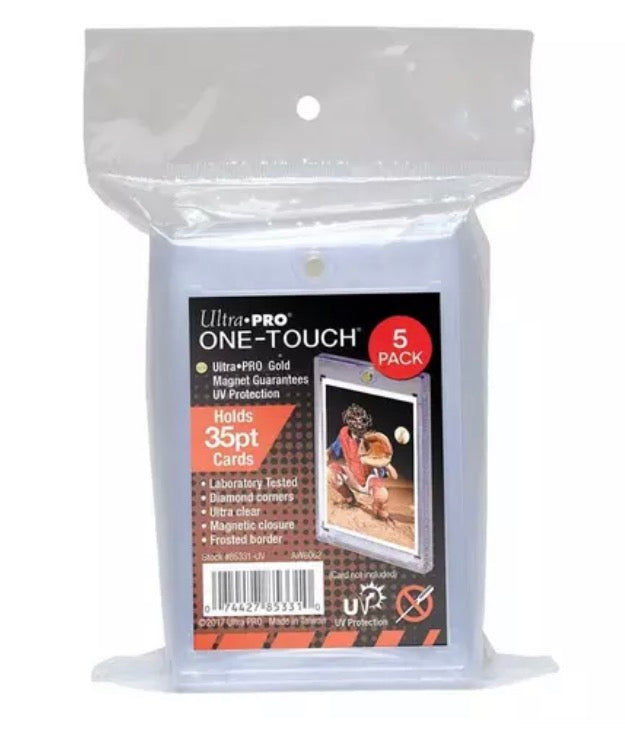 Ultra Pro One Touch UV Card Holder Magnetic 130pt - 5 Count Pack