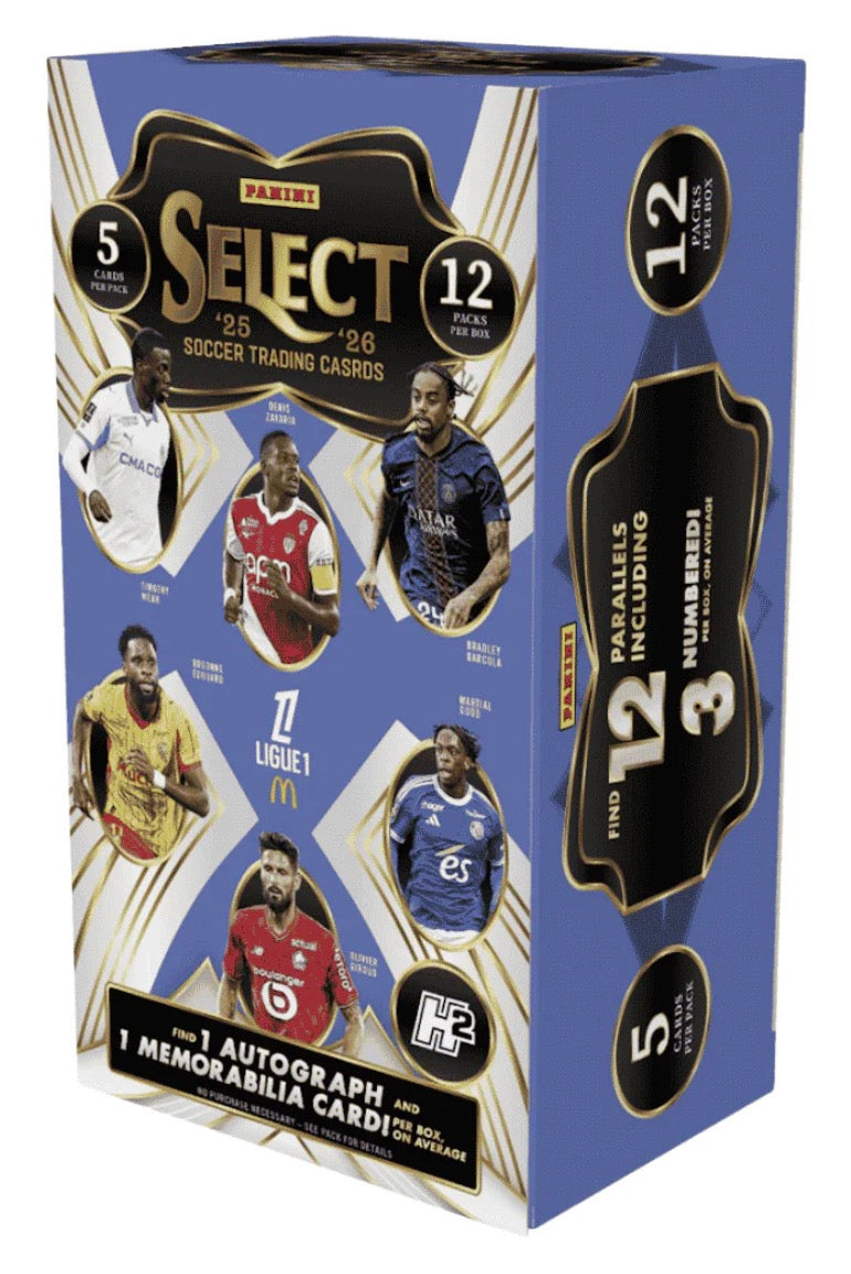 2026 PANINI SELECT LIGUE 1 H2 SOCCER BOX