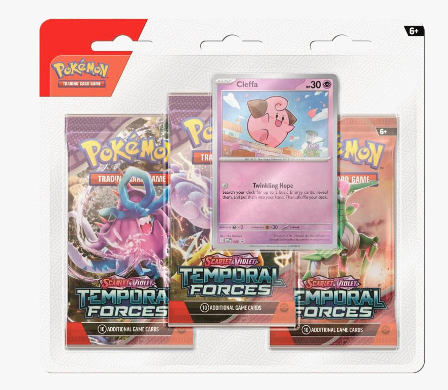 Pokemon Temporal Forces 3 Pack Blister - SV05: Temporal Forces (TEF)
