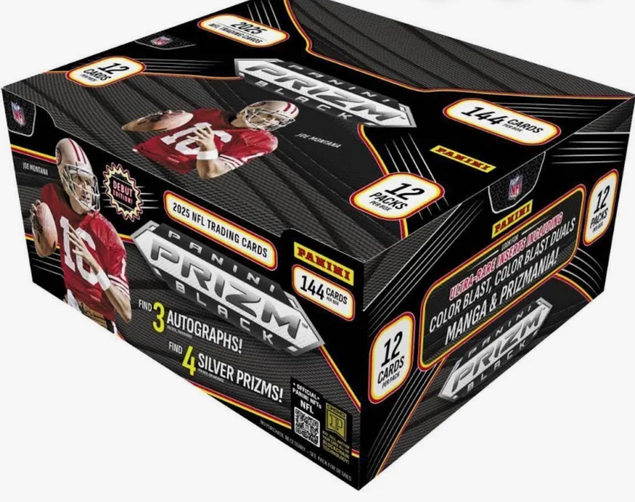 2025 Prizm Black NFL Hobby Box