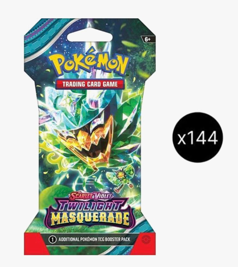 Pokemon Twilight Masquerade Sleeved Booster Pack Case - SV06: Twilight Masquerade (TWM)