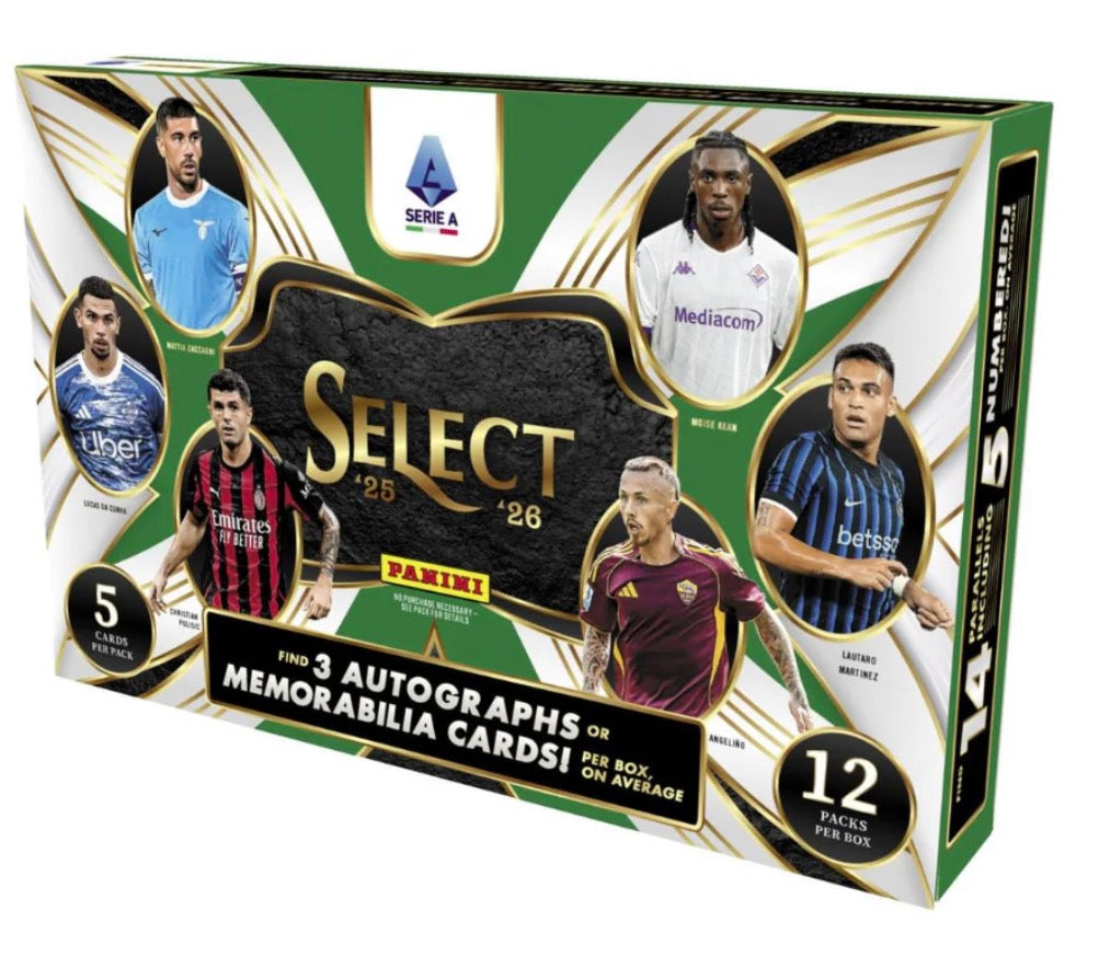 2025-26 PANINI SELECT SERIE A SOCCER HOBBY BOX
