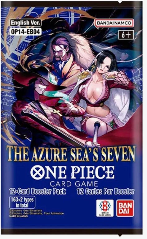 One Piece The Azure Sea's Seven Sleeved Booster Pack - The Azure Sea's Seven (OP14)