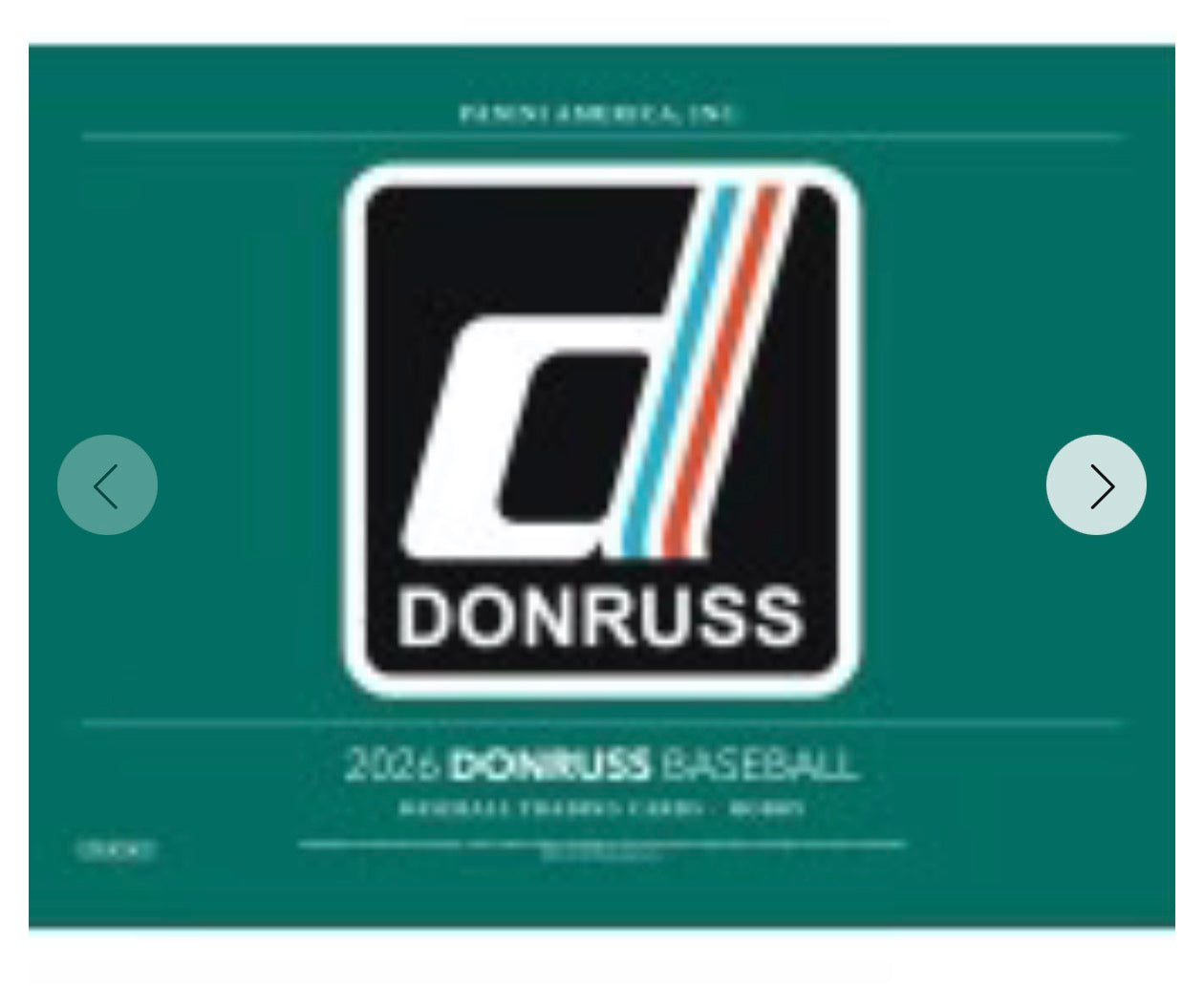 26 PANINI DONRUSS BASEBALL HOBBY BOx