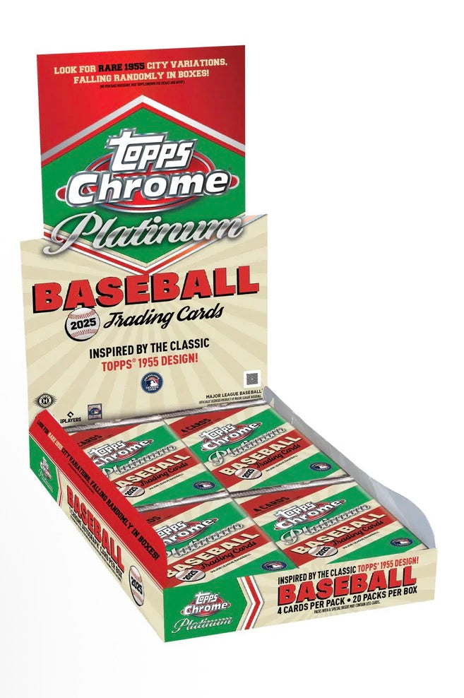 2025 TOPPS CHROME PLATINUM BASEBALL HOBBY BOX