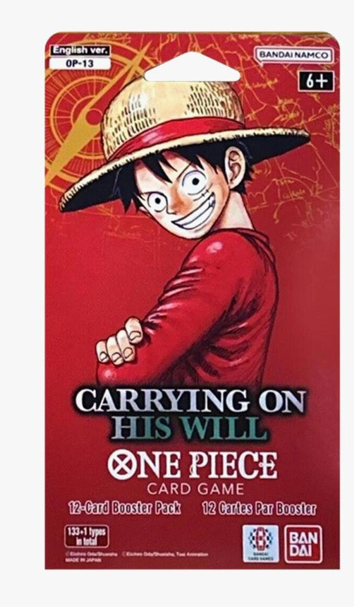 One Piece Carrying On His Will Sleeved Booster Pack - Carrying On His Will (OP13)